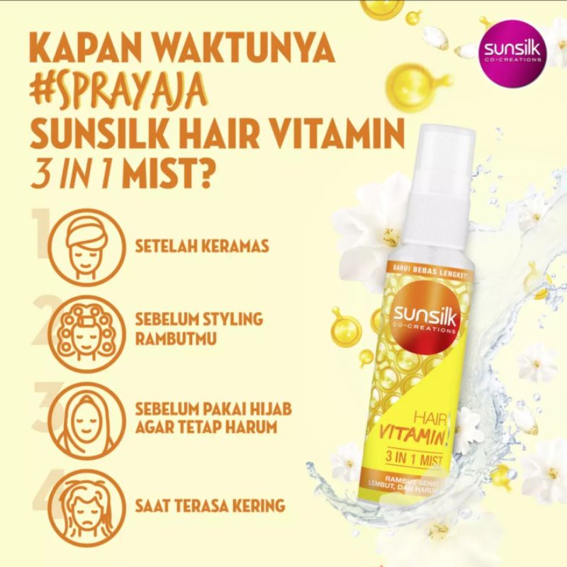 Sunslik Vitamin Hair Mist  40ml / Vitamin Rambut