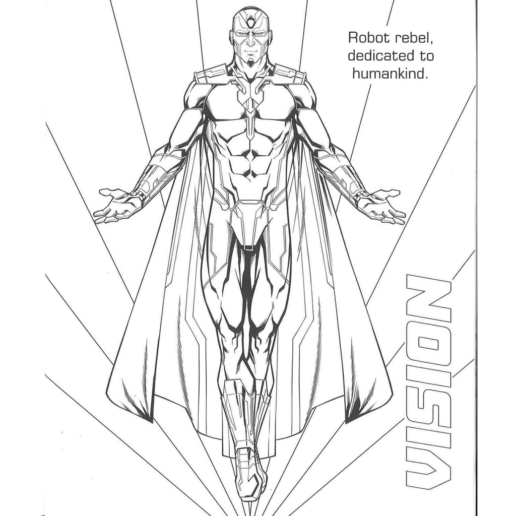 Buku Mewarnai Marvel Avengers Colouring Book Original-3