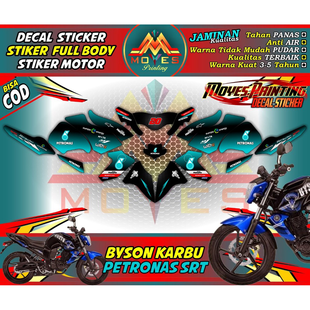 stiker byson karbu decal motor byson karbu stiker motor byson full body stiker motor yamaha byson mo