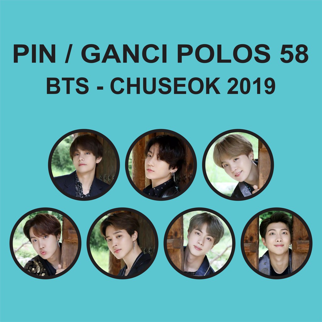 PIN / GANTUNGAN KUNCI 58mm - BTS CHUSEOK 2019