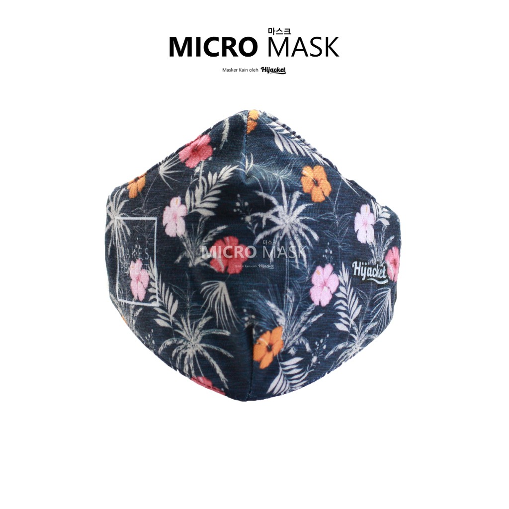 Full Motif colour 2ply Face mask Non Medical Disposable Mask full Black Face Mask Hibiscus Series-5