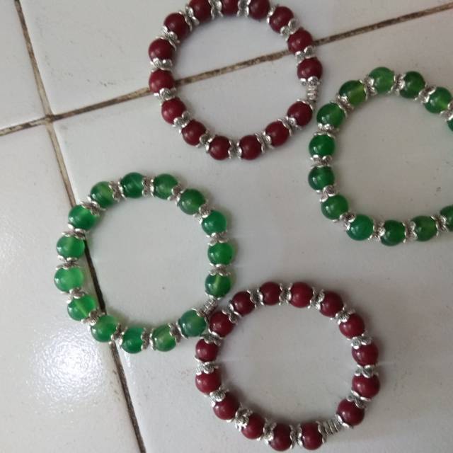 Gelang bali manik batu alam