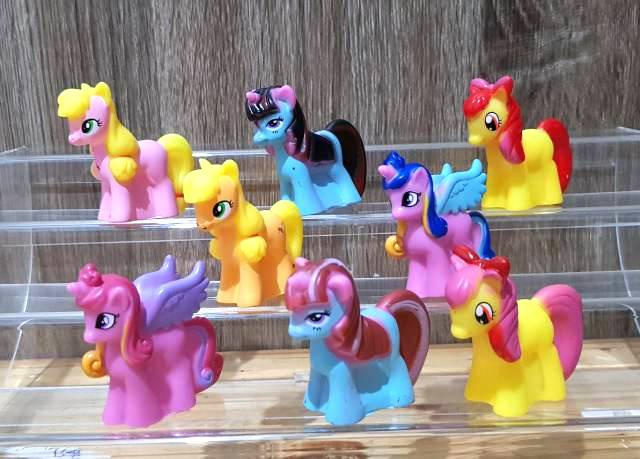 topper mainan karet little pony hiasan kue ulang tahun 4cm pajangan mobil