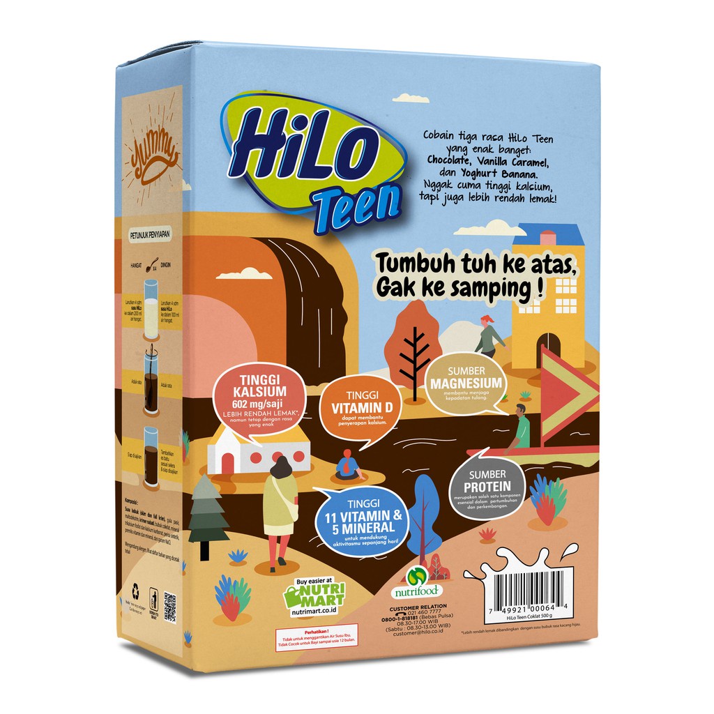 

HI-LO TEEN CHOC 2X250GR