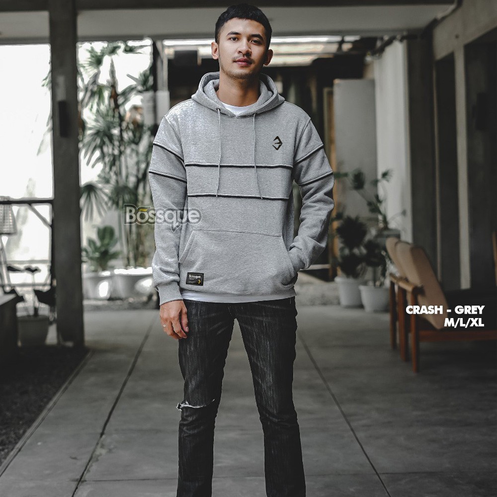 Big Sale Bossque - Crash Original Hoodie Pria Pullover Jumper Sweater Pria Sweeter Hoodie Distro