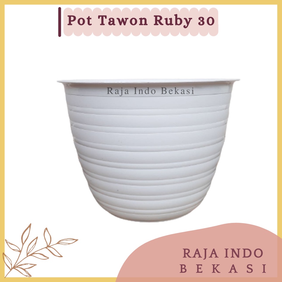 Pot Jm Ruby TAWON 30 Putih Merah Bata Coklat Hitam Hijau 30 CM Motif MADU Pot Bunga Murah Plastik Mirip Tawon Pirus Putih 30 32