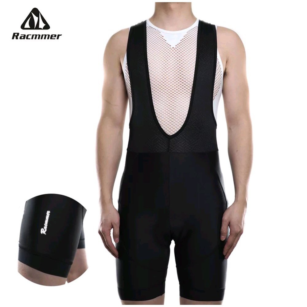 Celana BIB Racmmer Black Short Man Cycling  Jersey  Pant Pendek Hitam Monton Gowes Sepeda