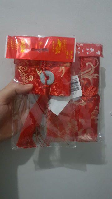 Angpao Kain Teapai Tepai Tunangan Angpao Susu  Kakek Nenek Orang Tua Sangjit Imlek Red Envelope