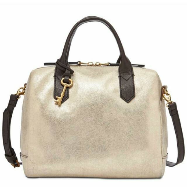 Fossil Fiona Satchel Gold