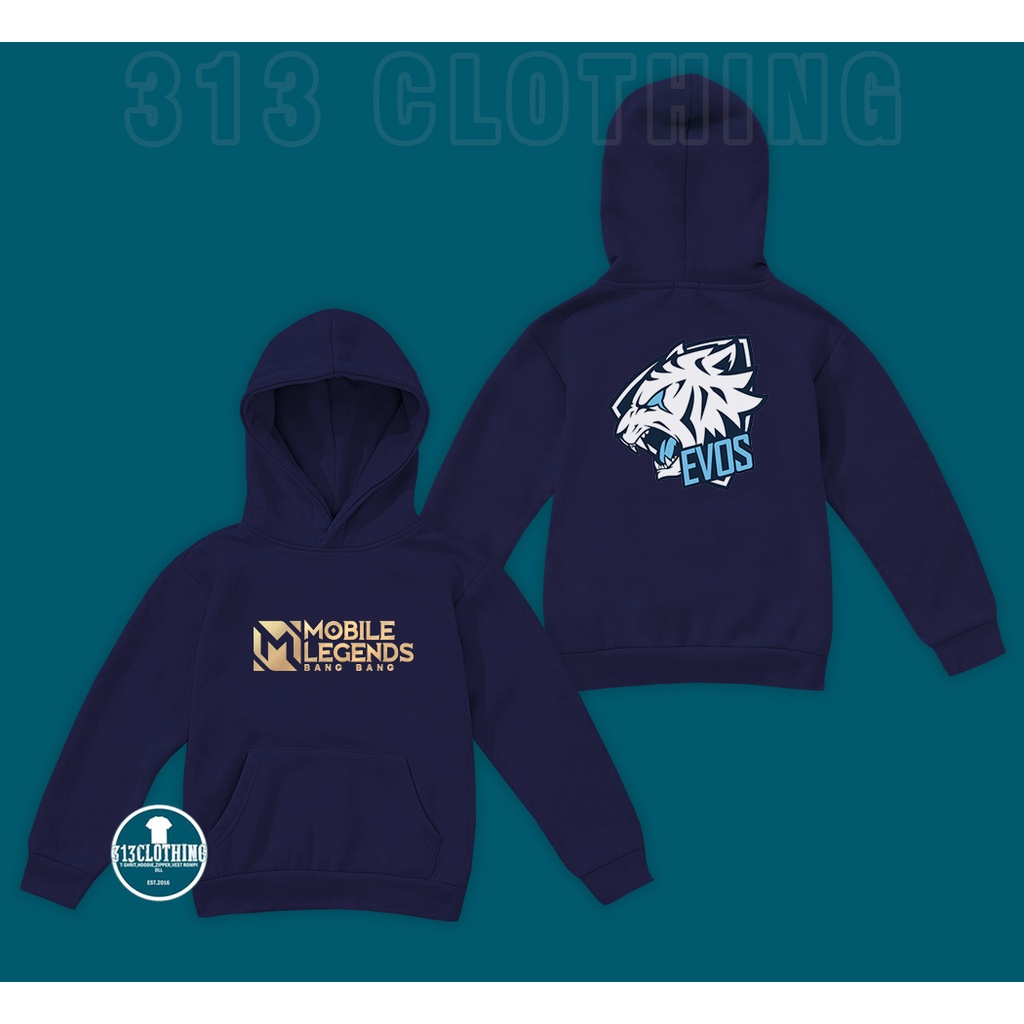 Jaket Hoodie Anak Mobile Legends Bang Bang Evos Esports Jaket Anak Mobile Legends Bang Bang