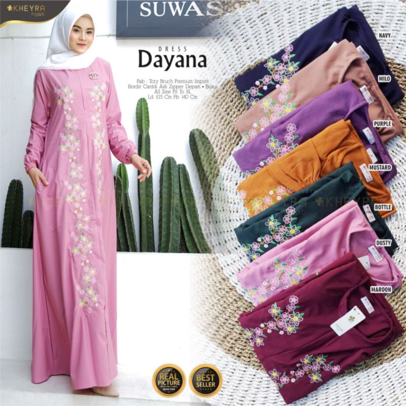 100% ORI Dayana dress by Kheyra / Ld 105 Pb 140