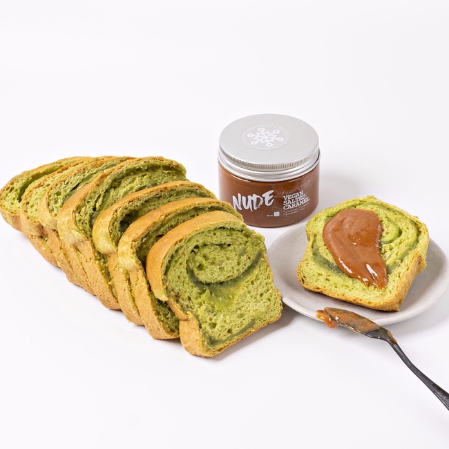 Baby Toast Pandan (Vegan &amp; Whole Wheat) Healthy Low Calories Diet Roti - Pandan Cheese Sehat