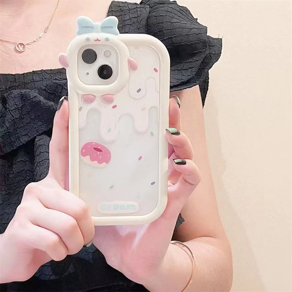 Case Bahan TPU Desain Es Krim Meleleh Untuk iPhone 13 13pro 13prm 11 7Plus 8Plus Xr XS 13 12 Pro Max