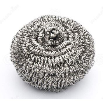 Steel Wool - Bola serat kawat stainless steel sikat cuci piring