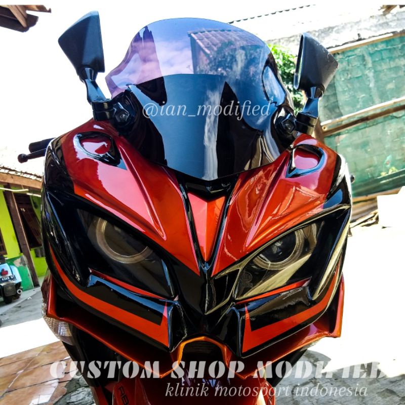 Headlamp kedok NINJA 250 FI tampil beda model all new ninja H2