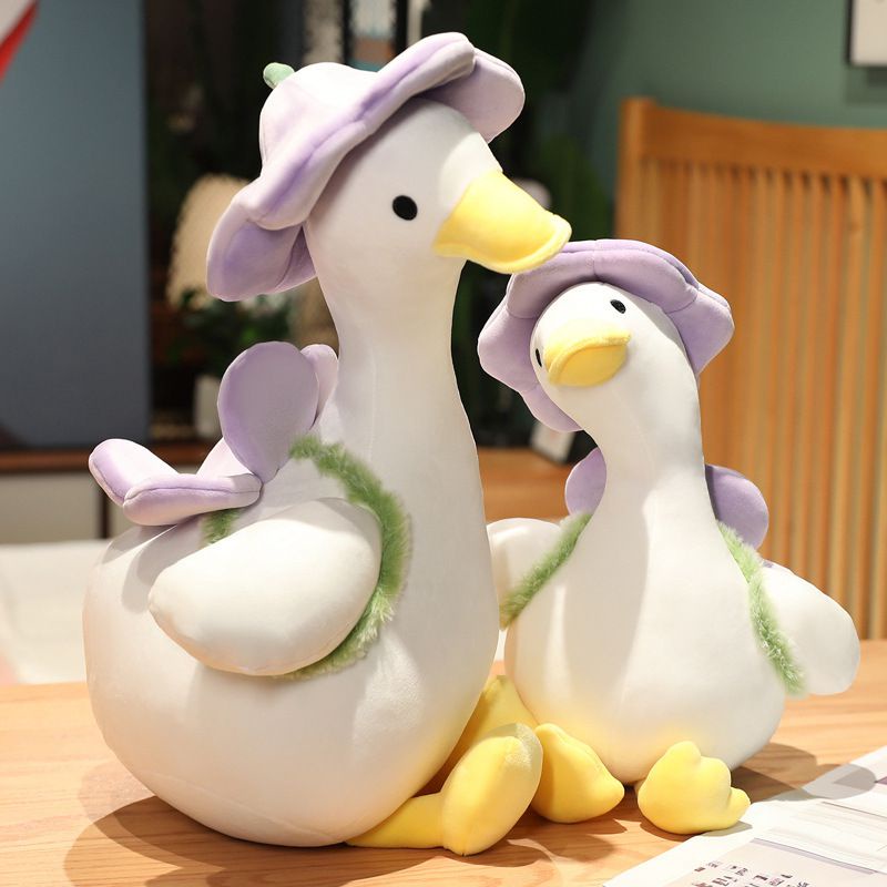 35/40/55cm Duck Doll Flower Duck Plush Toy Stuffed Animal Plush Toy Best Gift Kawaii Plushie Toy Simulation Funny Doll