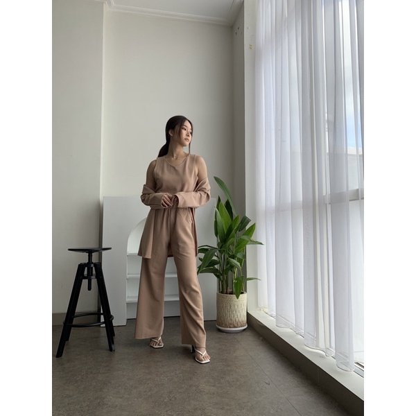 Gabrielle 3 in 1 Long Set-peanut