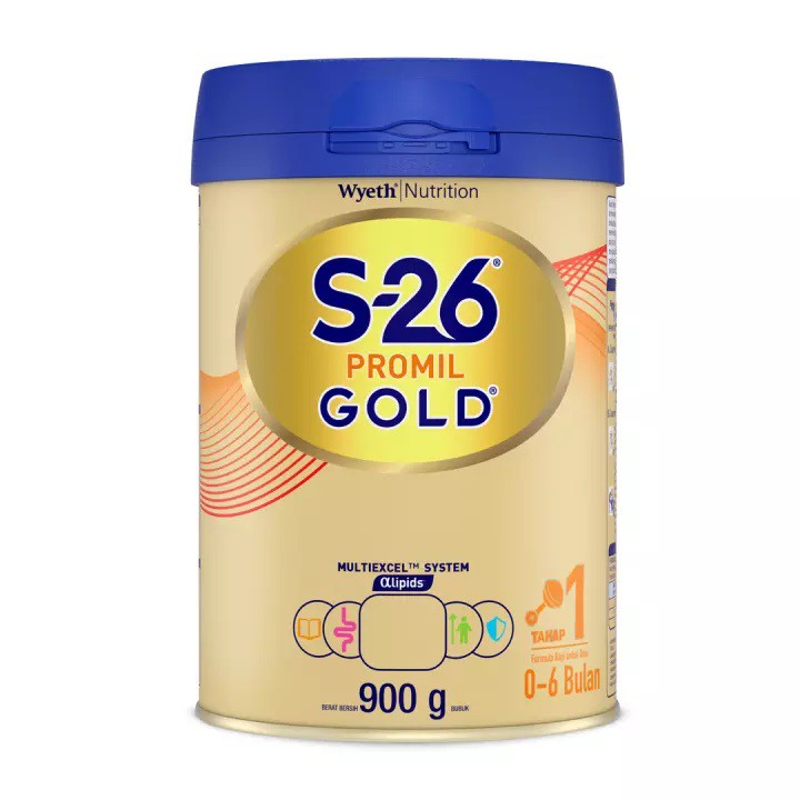 S26 Promil Gold Tahap 1 Susu Formula - 900 gr