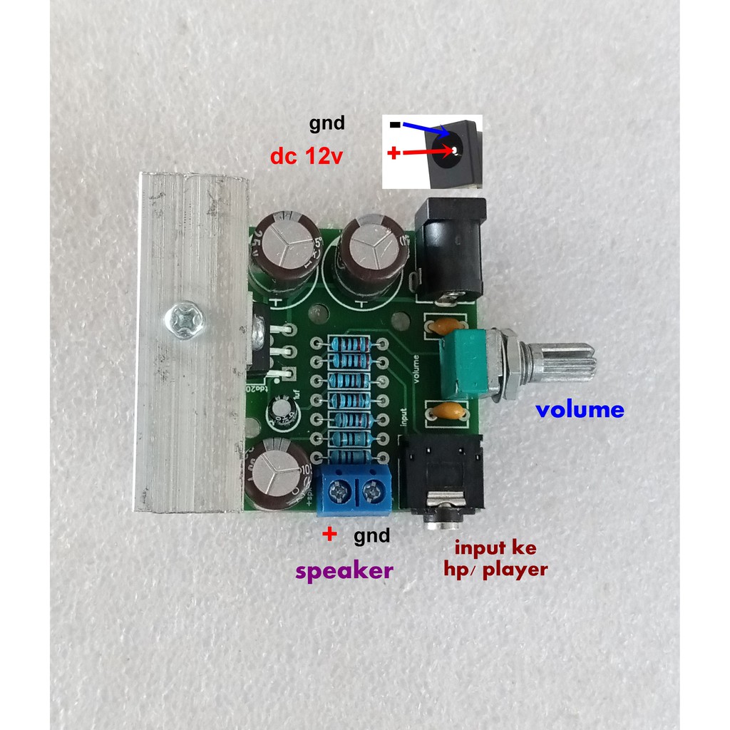 Modul TDA2003 10W Mono Power Amplifier Plus Volume Control