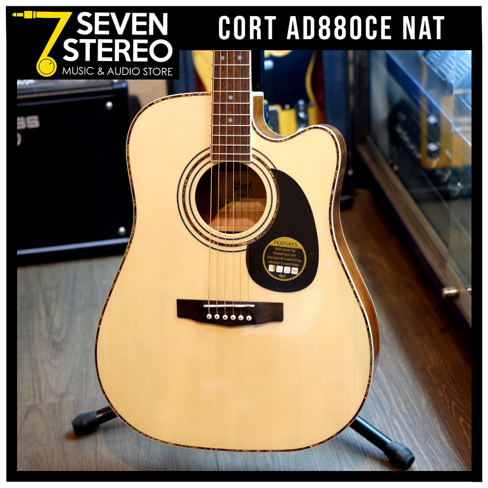 Cort AD880CE NAT Acoustic Electric Guitar