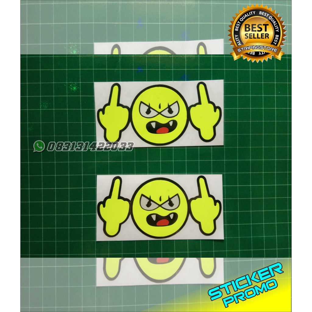 

sticker cutting motif smile icon