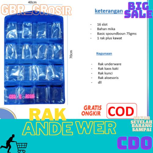 Rak underwear / daleman polos ( 1 kg muat 20 pcs)