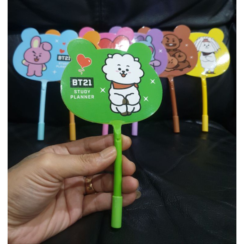 KPOP KIPAS PENA BTS ARMY CUTE CARTOON BT21 BANGTAN