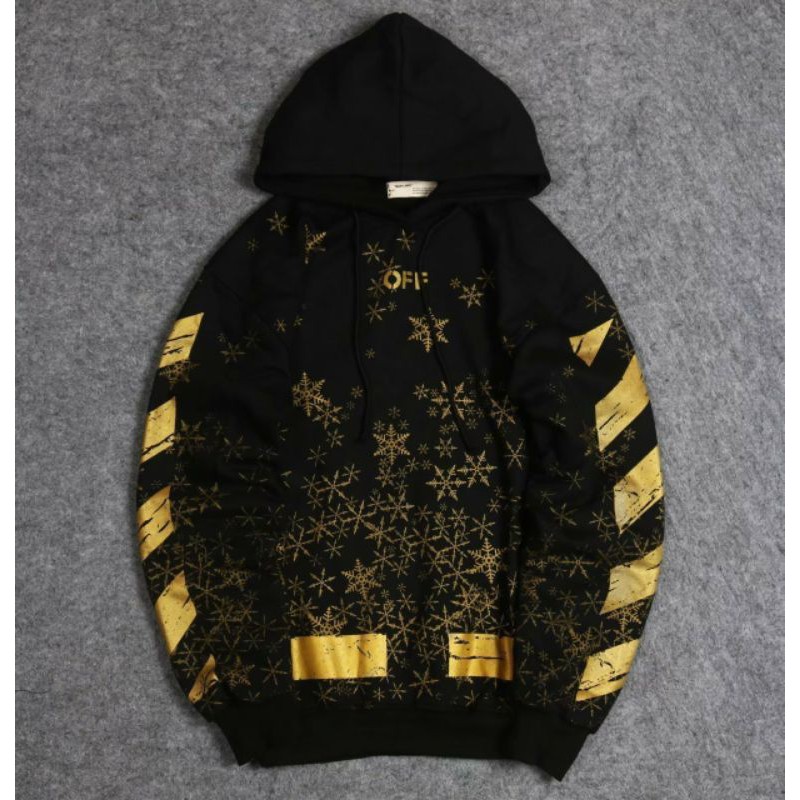 Off White Hoodie 0032 Black&Yellow