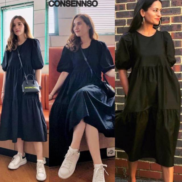 CONSENNSO poplin dress