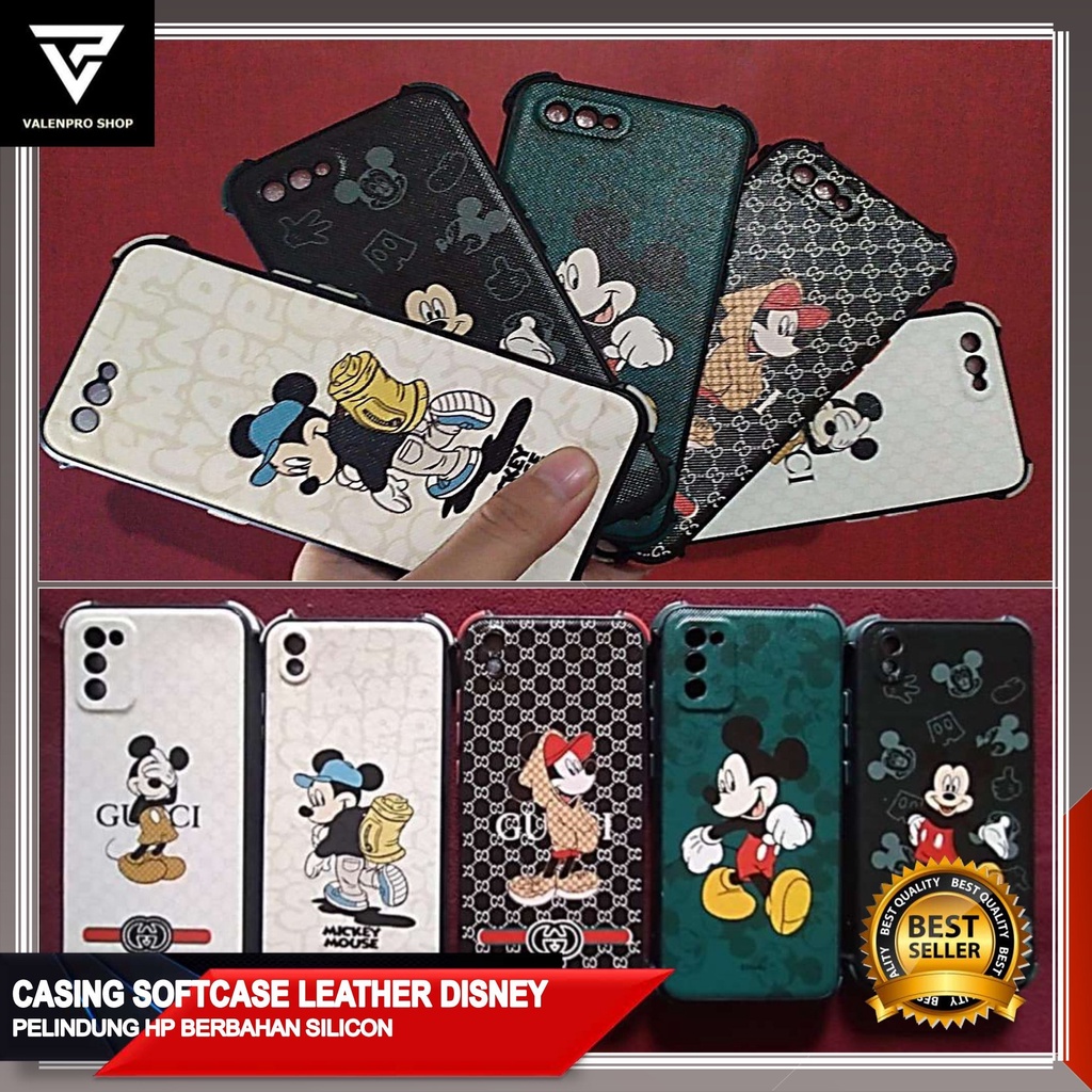 CASE CASING SOFT CASE HP ANTI CRACK LEATHER MICKEY MOUSE SAMSUNG A02S/SAMSUNG A10S/SAMSUNG A20S/SAMS