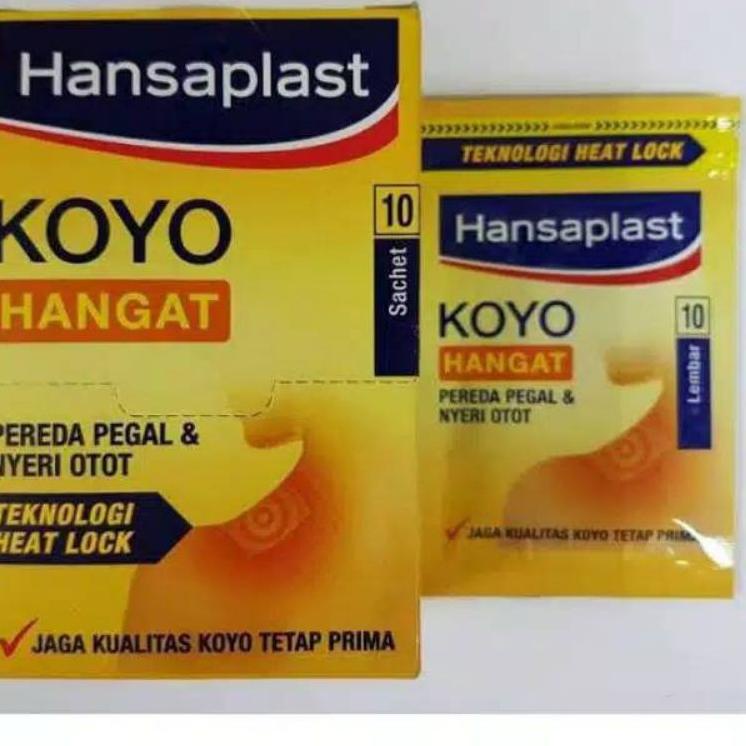 

(MA)★ Hansaplast Koyo Hangat Box isi 10sachet [10sachet x 10lembar]<Stoks⭐.melimpah>⭐