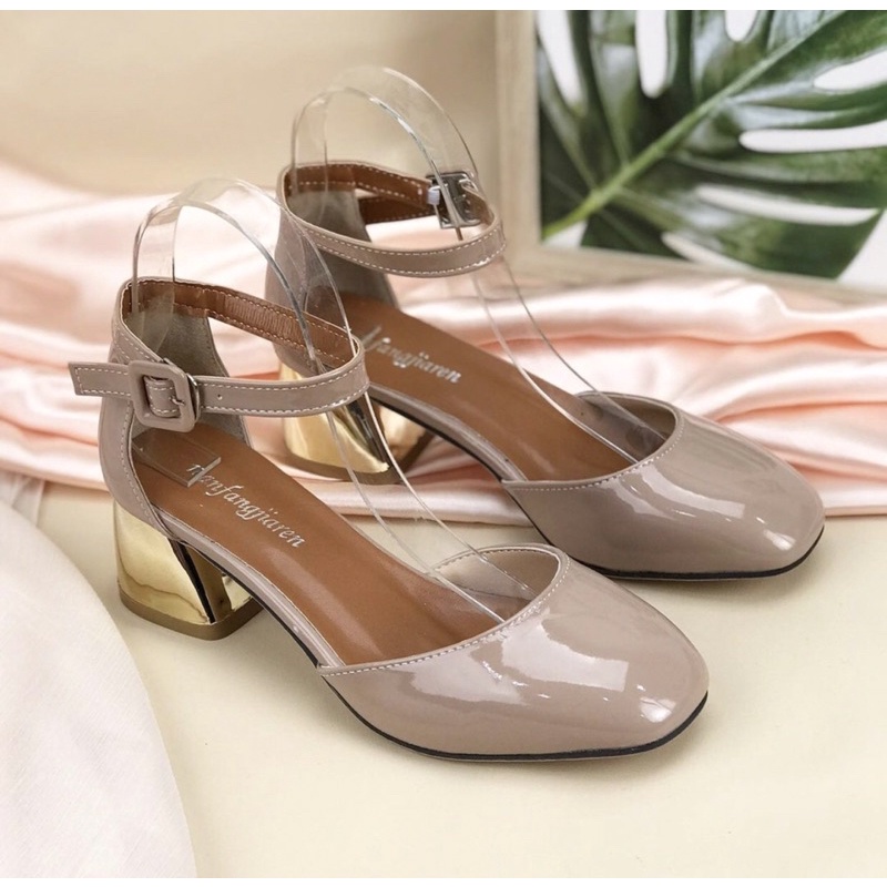 Heels M519 wanita import realpict