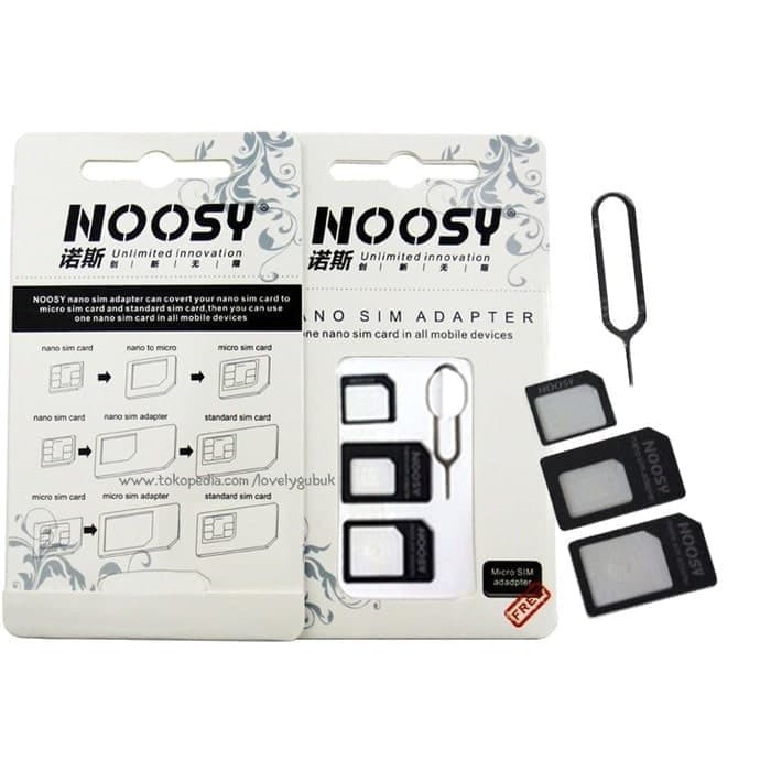 NOSSY NANO SIM ADAPTER / RUMAH KARTU / MICRO SIM CARD / NOSY ADAPTOR