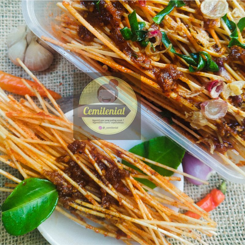 

[BOX 750ml] MIE LIDI KECIL PEDAS DAUN JERUK EXTRA BAWANG GORENG