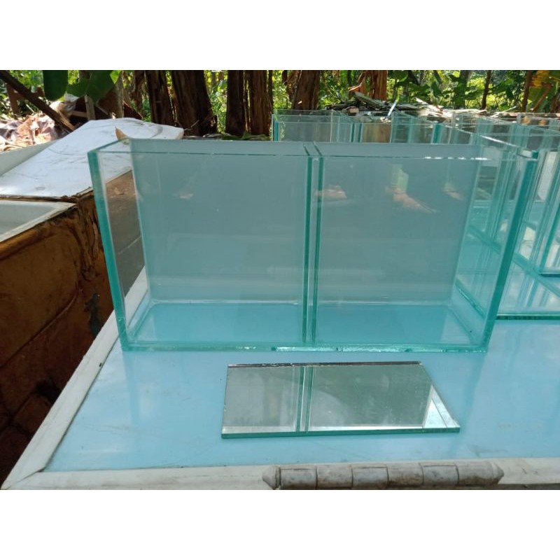 Soliter cupang soliter sekat 2 soliter custom soliter sekat cermit TERBARU Soliter sekat 2 cermin