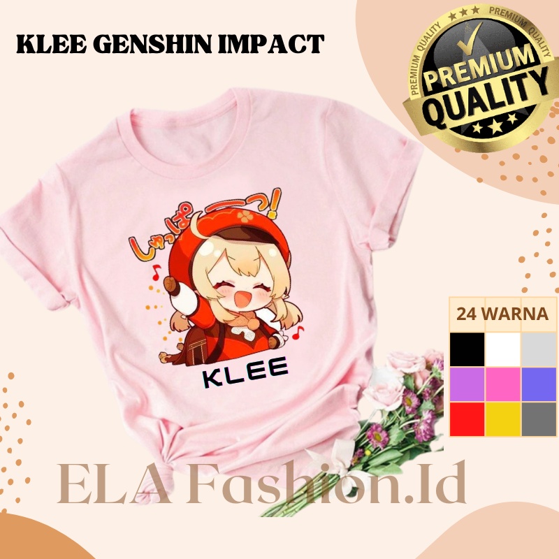 KAOS KLEE GENSHIN IMPACT | Kaos anime | Kaos pria | Kaos wanita |