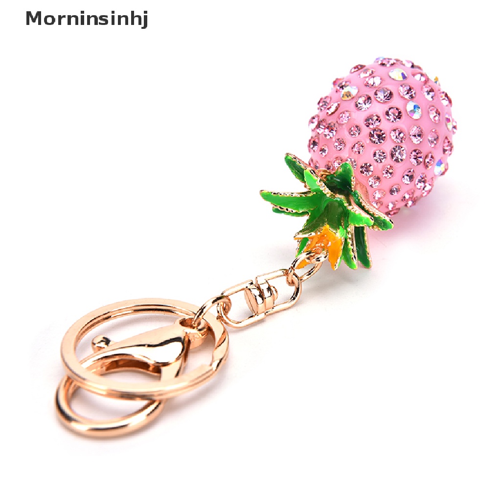 Mornin Nanas Kristal Berlian Imitasi Keyring Charm Liontin Tas Gantungan Kunci Rantai Keychain id