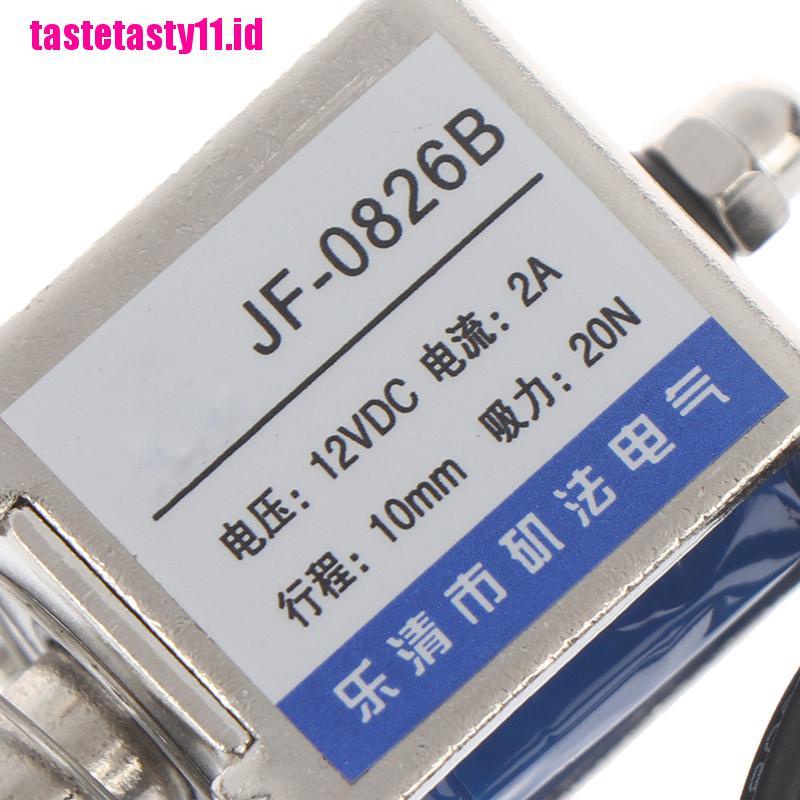 (TTID) Jf-0826b solenoid 12V / 2A 10mm 20N Tipe push pull