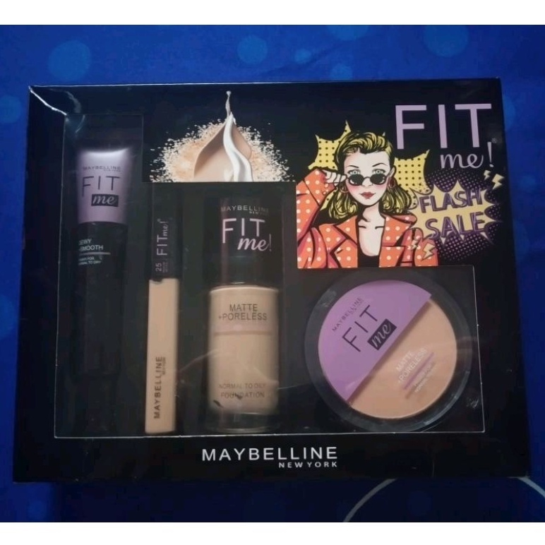 Paket Maybelline Fit Me 4 in 1 - Ungu