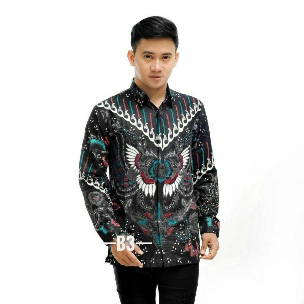 KEMEJA BATIK PRIA LENGAN PANJANG SIZE M L XL XXL PROMO BIG SALE TERMURAH DI SHOPEE