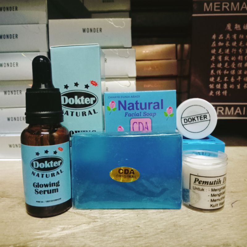 PAKET CREAM DOKTER BIRU (Cream, Serum, Sabun)