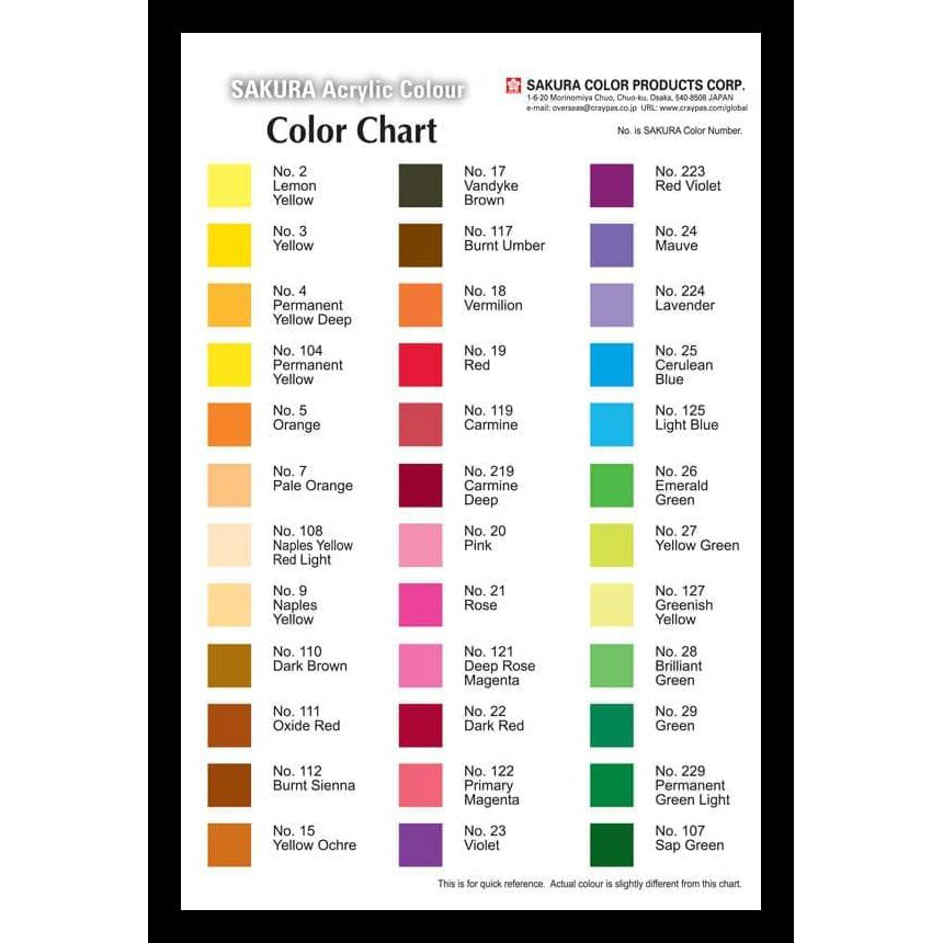 

Promo Sakura Acrylic Paint 20 Ml