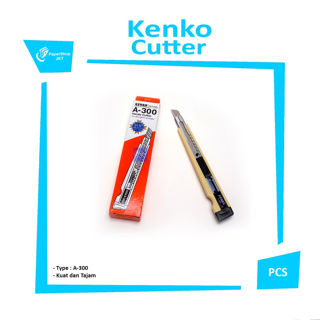

KENKO - Cutter Auto Lock A300 Varian Cutter Kecil - Pcs