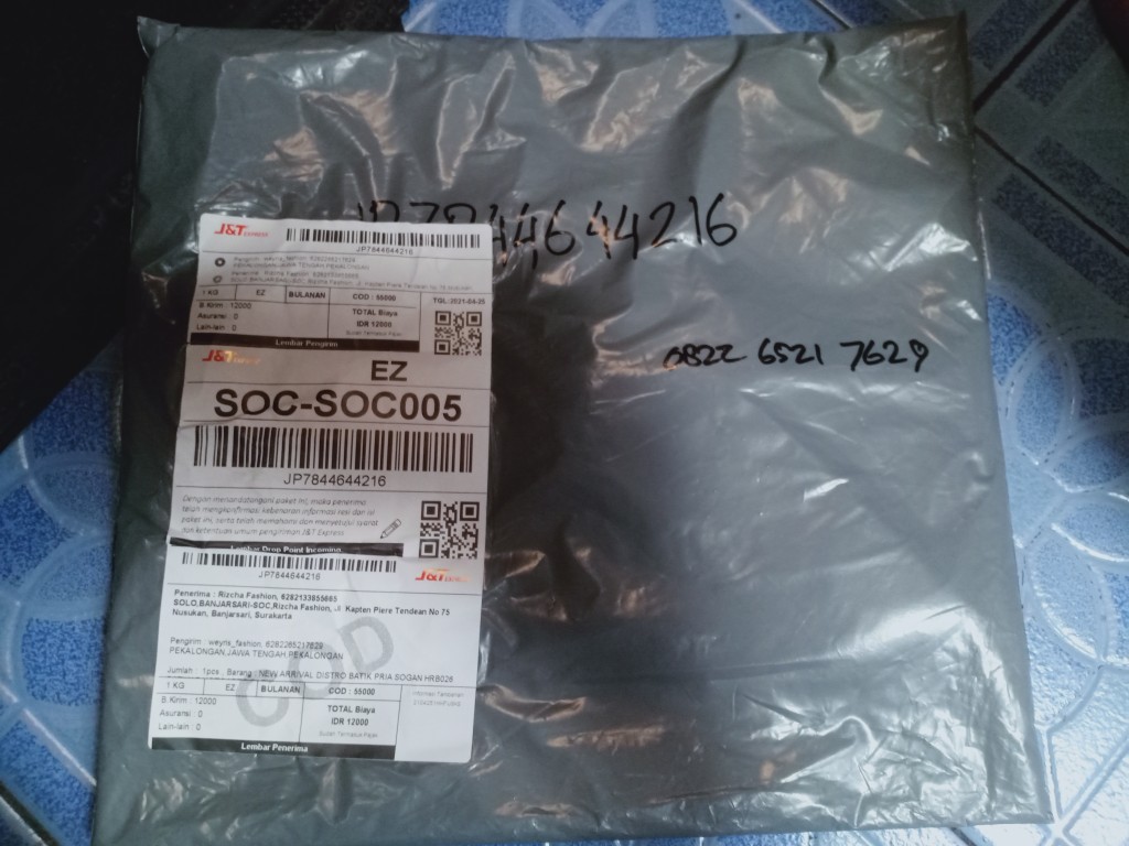 Kemeja Batik Pria Lengan Panjang Size M L Xl Xxl  Bswart Batik Hrb026