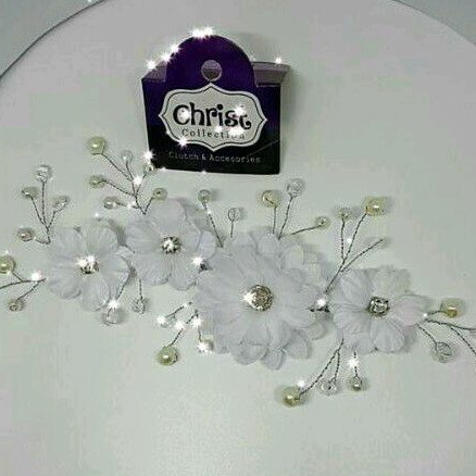 hairpiece/wedding hairpiece/pearl hairpiece/hairpiece bunga