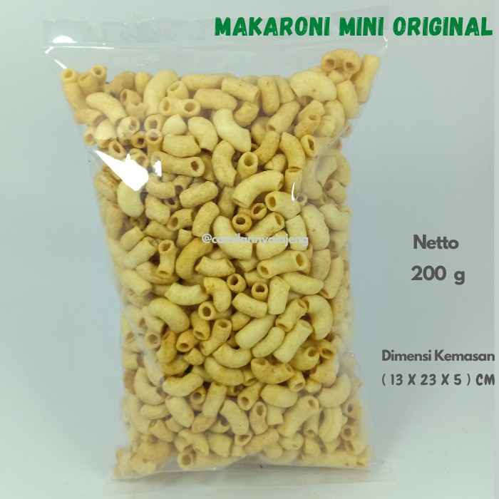 

Makaroni Mini Bantat Original Gurih Renyah 200 g