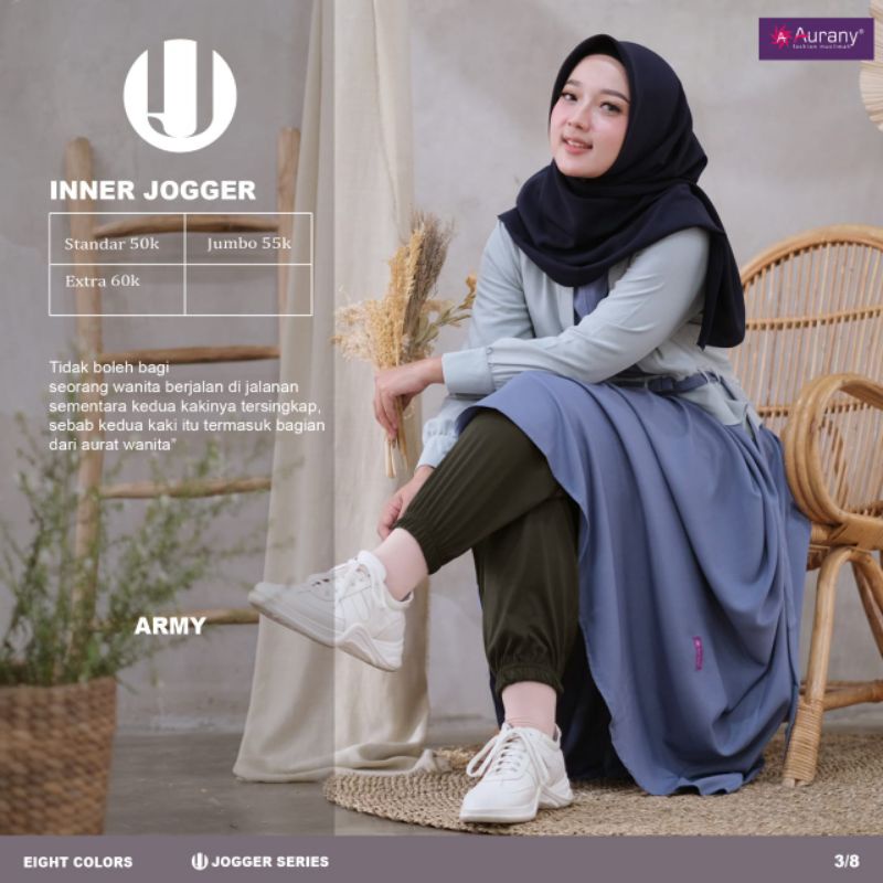 INNER JOGGER AURANY ( CELANA DALAMAN GAMIS )