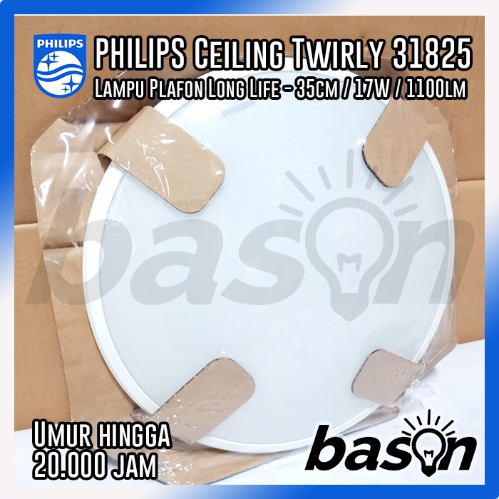 PHILIPS Ceiling LED 31825 Twirly 17W 1100lumen 35x35x6.6cm