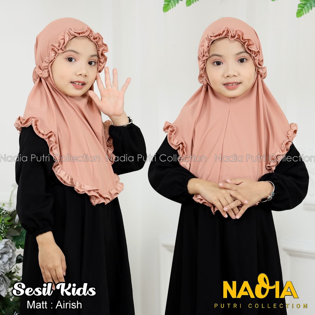 Jilbab Anak Sesil Instan Usia 3-9 Tahun