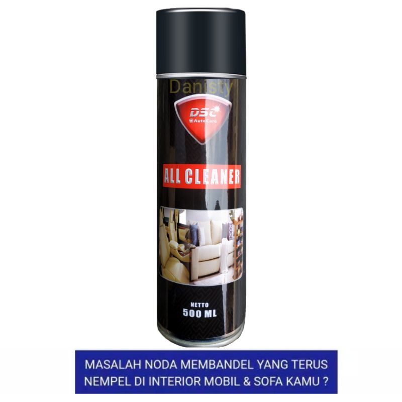 All clear foam ajaib pembersih noda kuning DSC jumbo 500 ml  gratis kain micro pembersih interior